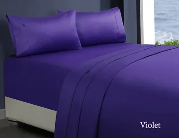 1000TC Egyptian Cotton Sheet Set | 1 Double | Violet