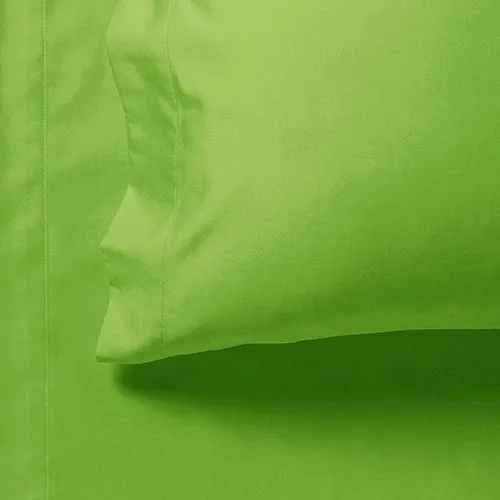 1000TC Ultra Soft Bed Sheet Set | Double Size | Green | Flat & Fitted