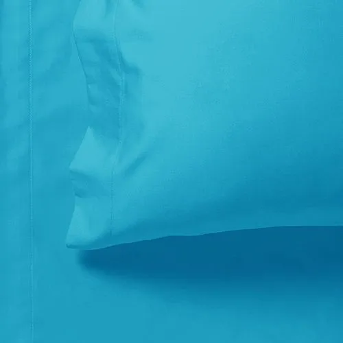 1000TC Ultra Soft Bed Sheet Set | King Single Size | Light Blue | Flat & Fitted
