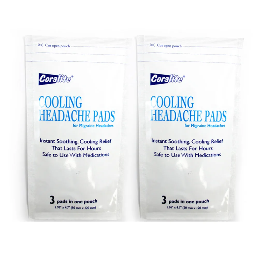 6PC Cooling Migraine Patch Headache Pads Soothing Pain Relieving Therapy Relief