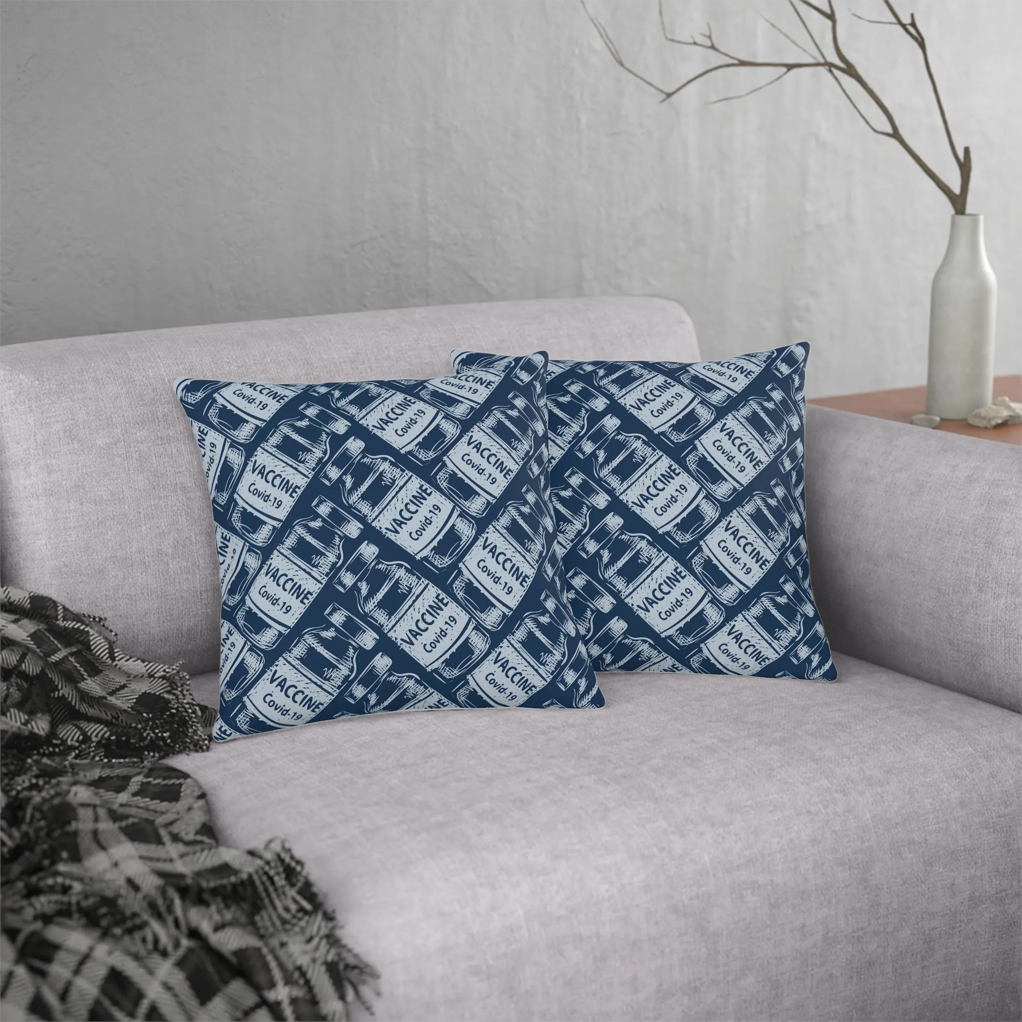 Covid - 19 Vaccine Waterproof Pillows