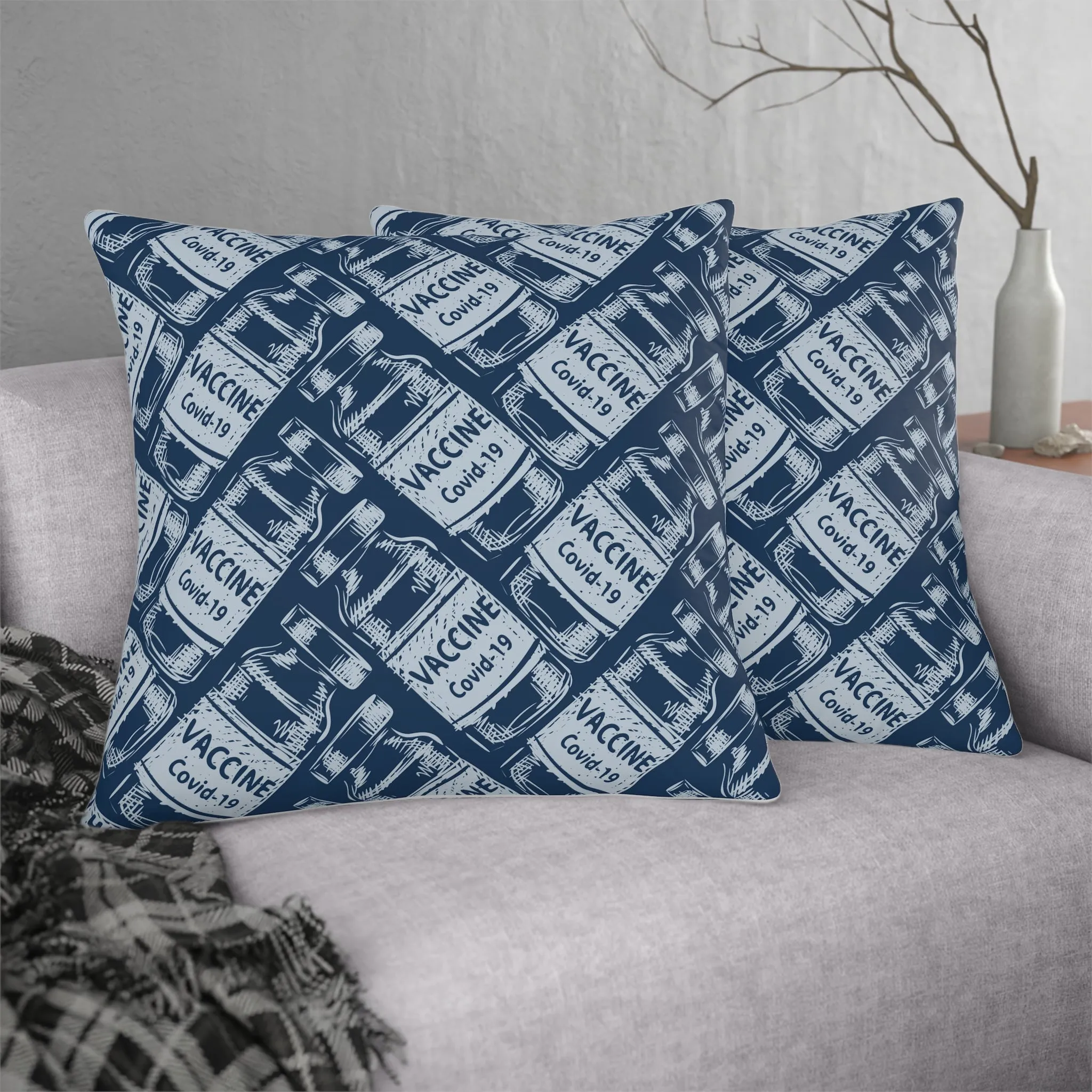 Covid - 19 Vaccine Waterproof Pillows