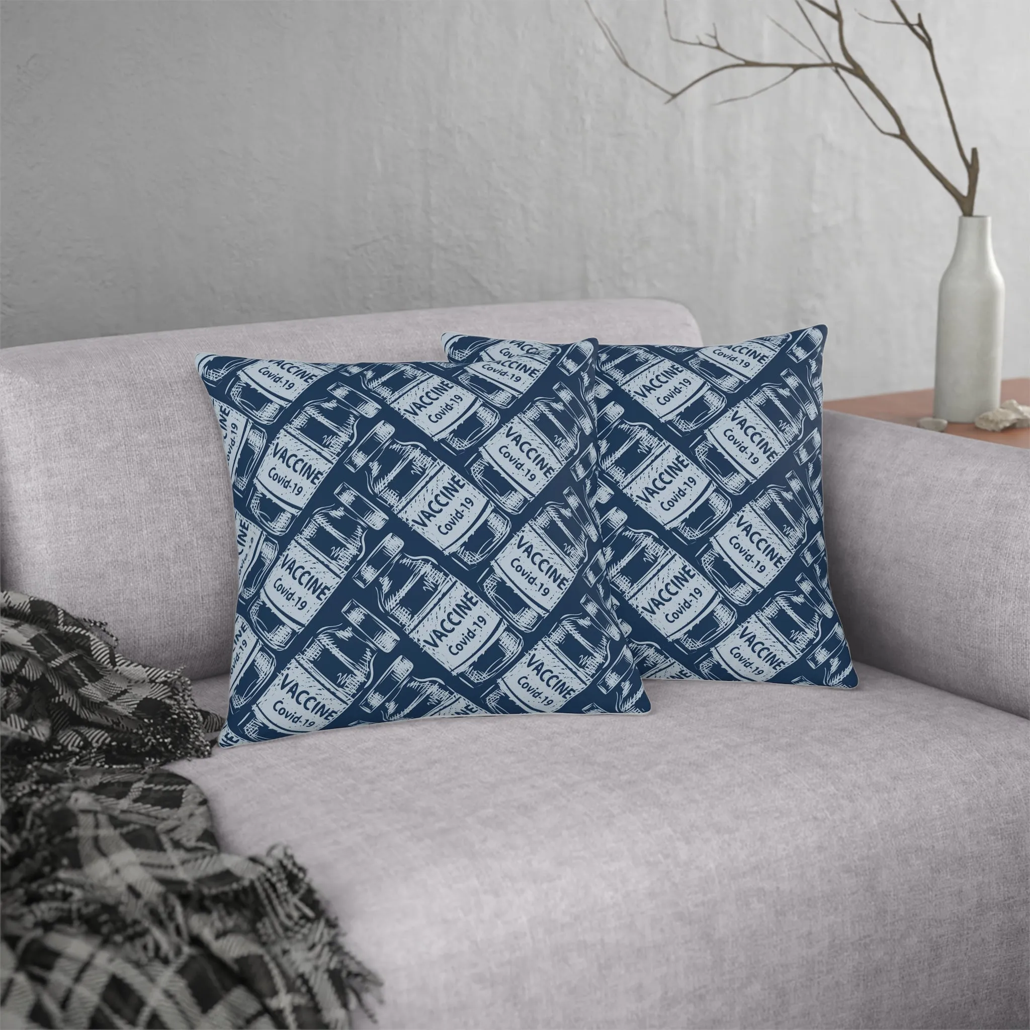 Covid - 19 Vaccine Waterproof Pillows