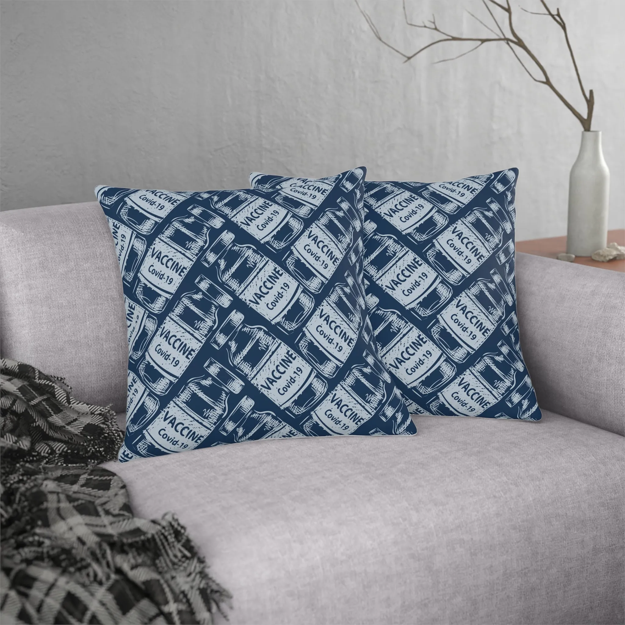 Covid - 19 Vaccine Waterproof Pillows