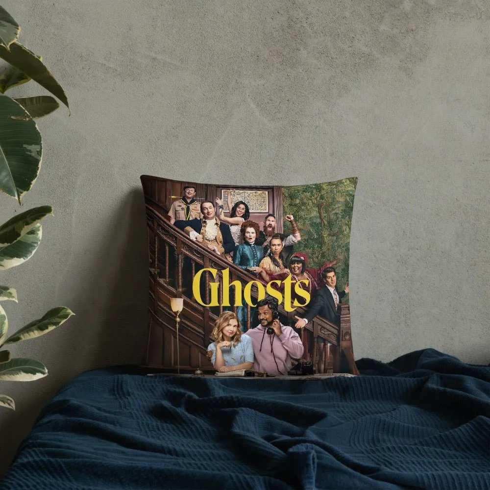 Ghosts Stairs Throw Pillow