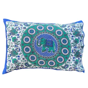 Good Luck Elephant Cotton Mandala Pillow Set