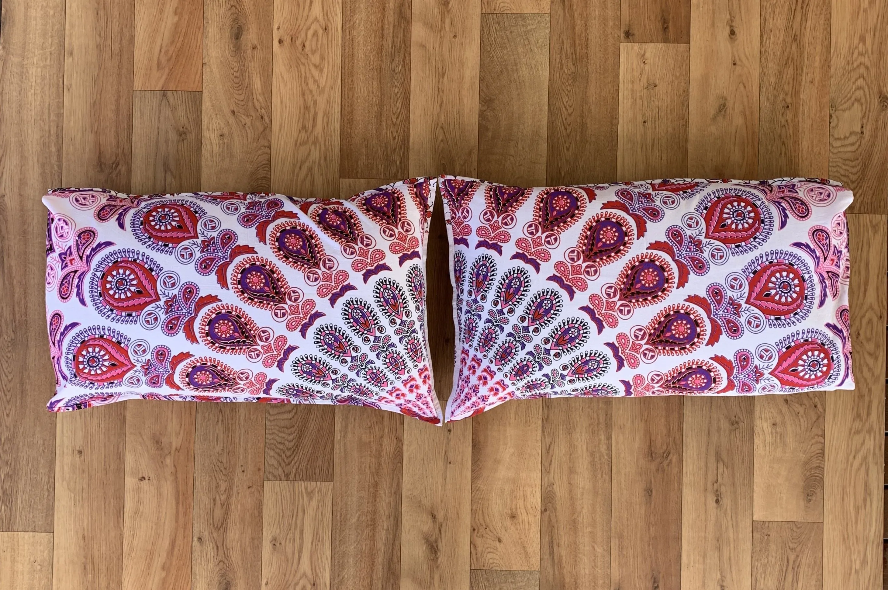 Harmony Pink Cotton Mandala Pillow Set 2Pcs
