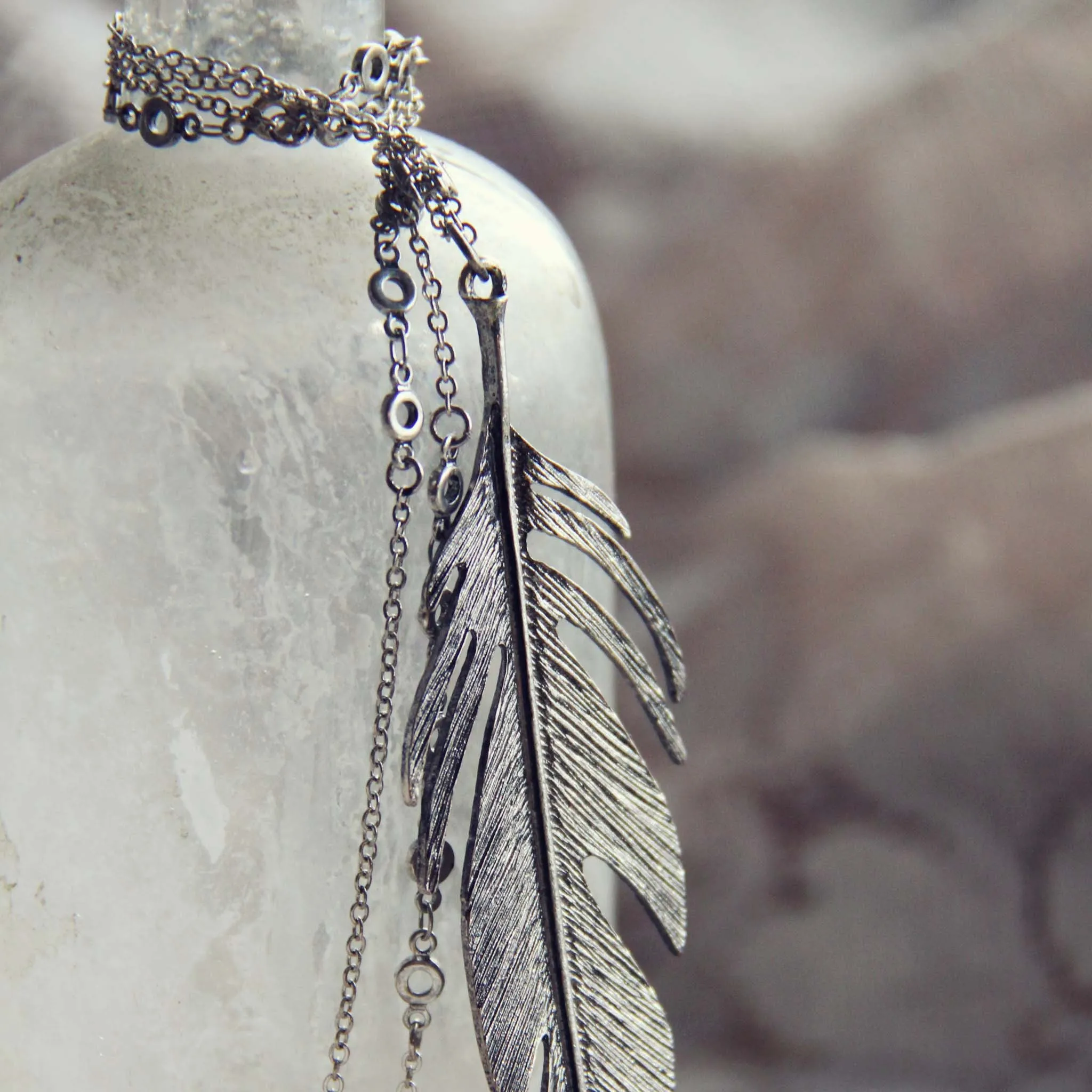 Timber Feather Necklace