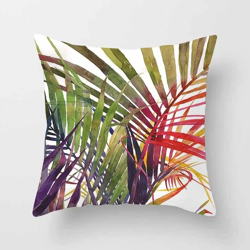 Tropical Leaf Cactus Monstera Cushion Cover 45*45cm Polyester Throw Pillows Sofa