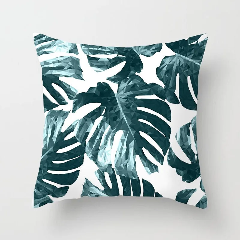 Tropical Leaf Cactus Monstera Cushion Cover 45*45cm Polyester Throw Pillows Sofa