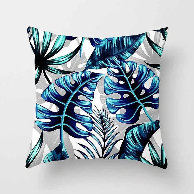 Tropical Leaf Cactus Monstera Cushion Cover 45*45cm Polyester Throw Pillows Sofa