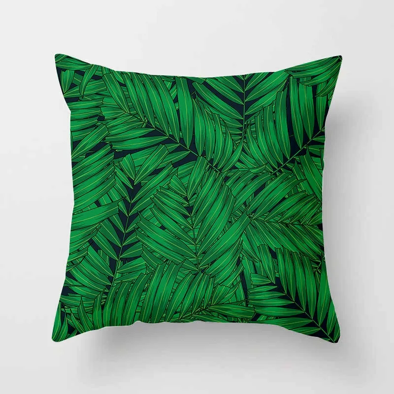 Tropical Leaf Cactus Monstera Cushion Cover 45*45cm Polyester Throw Pillows Sofa