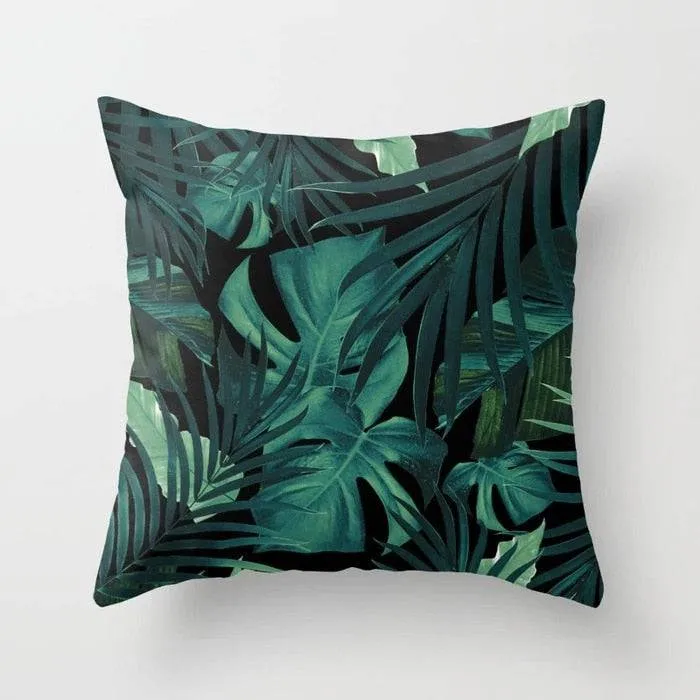 Tropical Leaf Cactus Monstera Cushion Cover 45*45cm Polyester Throw Pillows Sofa