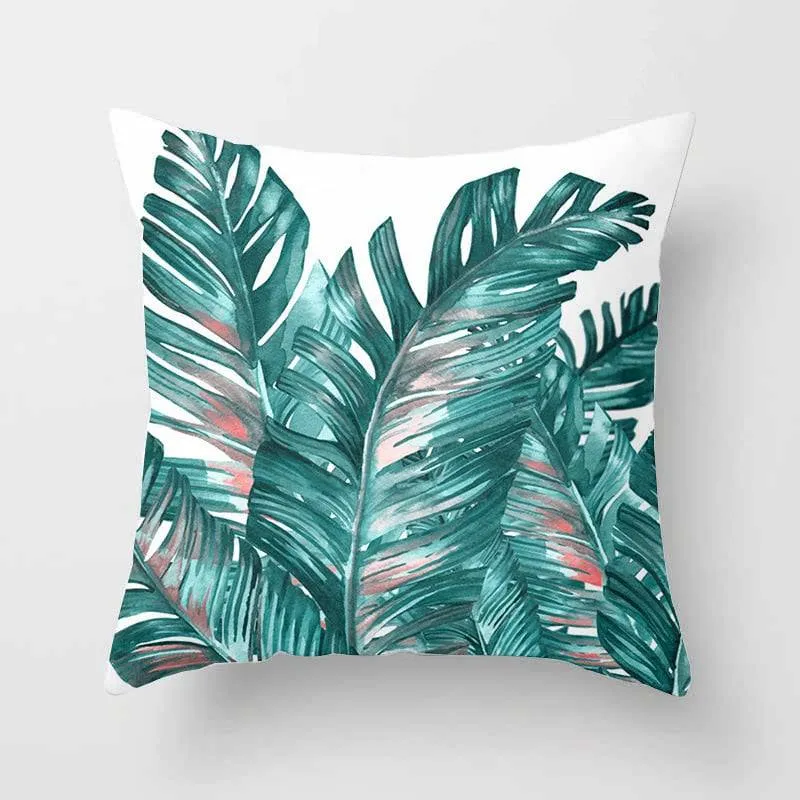 Tropical Leaf Cactus Monstera Cushion Cover 45*45cm Polyester Throw Pillows Sofa