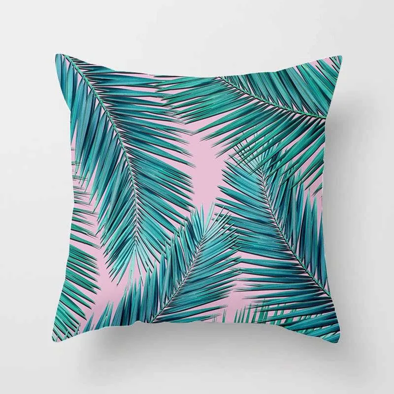 Tropical Leaf Cactus Monstera Cushion Cover 45*45cm Polyester Throw Pillows Sofa